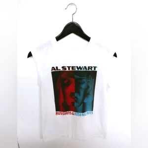 Vtg 1984 Al Stewart Russians & Americans Tour Sleeveless Top M